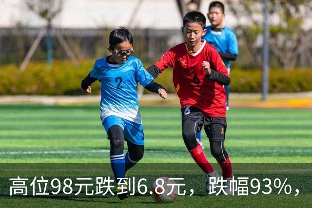 高位98元跌到6.8元，跌幅93%，十轮反弹都挡不住持续下杀的趋势